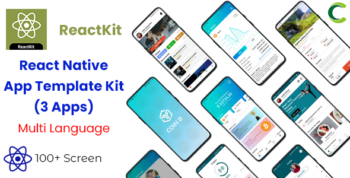 ReactKit - React Native App Template Kit - 3 Apps