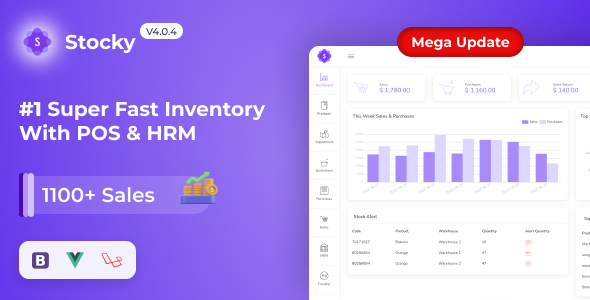 Stocky - Inventory Management  with POS & HRM