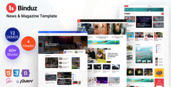 Binduz - Newspaper Blog Template