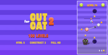 Cut For Cat 2 - HTML5 Game (Construct3)