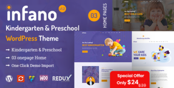 Infano - Kindergarten & Preschool WordPress Theme