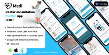 Medi - Doctor Appointment Booking and Pharmacy Flutter App UI Template