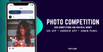 Photo competition and win real money Flutter app - iOS and android app