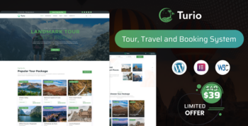 Turio - Travel Tourism Agency WordPress Theme