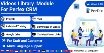 Video library module for Perfex Crm