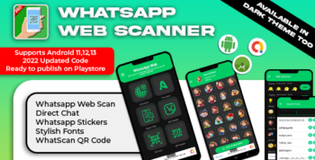 Whats scan ,sticker, chat, QR Scanner & generator, daul whatsapp, clone whatsapp GB web, direct chat