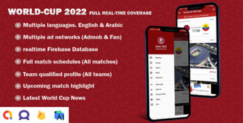 World Cup 2022 Coverage - Goals And News..Etc With Realtime Database - Full Android app