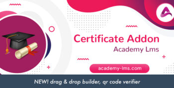 Academy LMS Certificate Addon