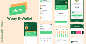 Flutter Wpay Wallet App  Ui Kit