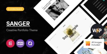 Sanger - Personal Portfolio for Creatives WordPress Theme