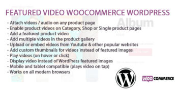 WooCommerce And WordPress Featured Video