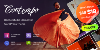 Contempo - Dance School WordPress Theme