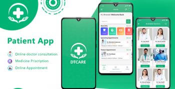 DTCare - Doctor | Patient Appointment Booking Flutter Full Application | Admin Panel | Patient App
