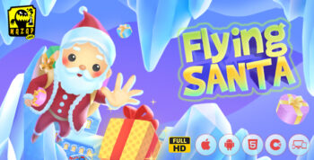 Flying Santa - Christmas Fun Game (Construct)