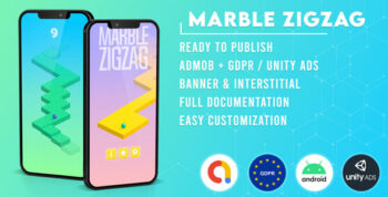 Marble ZigZag (Admob + GDPR + Unity)