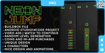 Neon Jump (PRO) - BUILDBOX CLASSIC - IOS - Android - Reward video