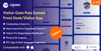 QuickPass - Visitor Gate Pass System Frontdesk App/Visitor App