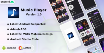 Rexo Music Player | Oflline Music Player App | Admob Ads