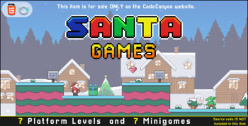 Santa Games - HTML5 Platform 2D Game