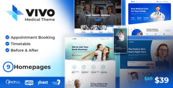 Vivo - Health and Medical WordPress Theme