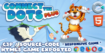 Connect The Dots Plus HTML5 Game - With Construct 3 File (.c3p)