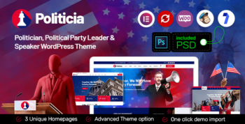Politicia - Politician & Speaker WordPress Theme