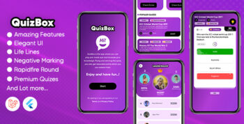 Quizbox - Flutter quiz application with reward : (Flutter/Laravel)