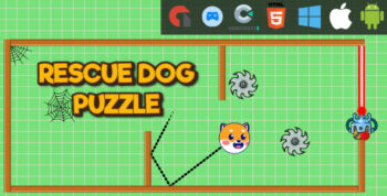 Rescue Dog Puzzle - HTML5 Game - Web, Mobile and FB Instant games(C3p and HTML5)