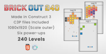 Brick Out 240 - HTML5 Casual Game
