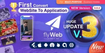 FlyWeb for Web to App Convertor Flutter + Admin Panel