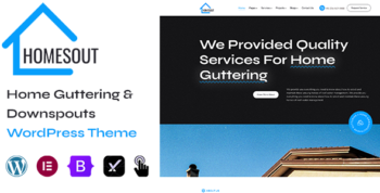 Homesout - Home Guttering & Downspouts WordPress Theme