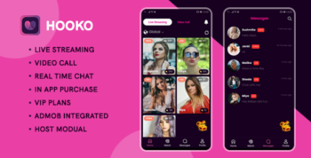 Hooko - Live streaming, One to One video call, Chat, Feed