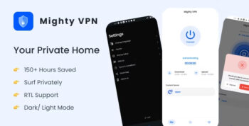 MightyVPN :Flutter app for Secure VPN and Fast Servers VPN