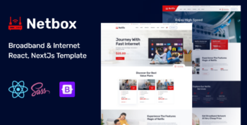 Netbox - Broadband & Internet React, NextJs Template