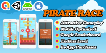 Pirate Race - Unity Funny Game Template - Admob + Facebook Ads - Ready To Publish