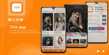 TOA - Flutter Official app ( Model / Singer / Actress / Actor / Youtuber / TikTok )