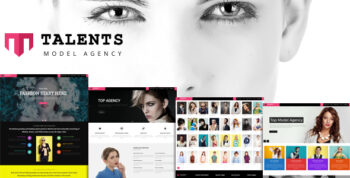 Talents -  Model Agency WordPress CMS Theme