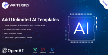 Writerifly - OpenAI Writer Assistant With Dynamic Writing Templates (SAAS)