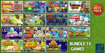 Bundle 15 Games (Admob + GDPR + Android Studio)