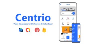 Centrio - Video Downloader with Browser & Status Saver | ADMOB, FIREBASE, ONESIGNAL