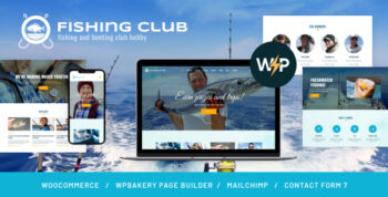 Fishing and Hunting Club Hobby WordPress Theme