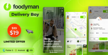 Foodyman - Restaurant and Grocery Delivery App (iOS&Android)