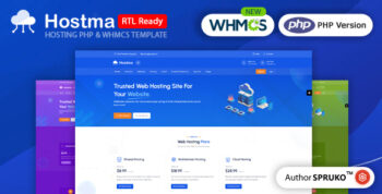 Hostma – Web Hosting PHP & WHMCS Template