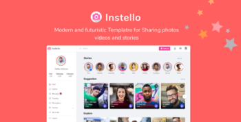 Instello Ultimate Photo Sharing HTML Template