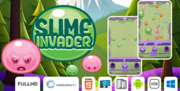 Slime Invader - HTML5 Game (Construct3)
