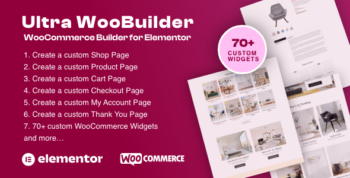 Ultra WooBuilder - WooCommerce Builder for Elementor