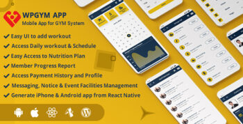 WPGYM App – Mobile App for Wordpress Gym System