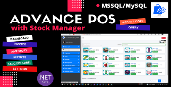 Advance POS System with Stock Manager | ASP.NET Core | EF Core | .NET Core 6.0