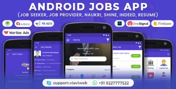 Android Jobs App (Job Seeker, Job Provider, Naukri, Shine, Indeed, Resume)