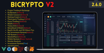 Bicrypto - Crypto Trading Platform,  Exchanges, KYC, Charting Library, Wallets, Binary Trading, News